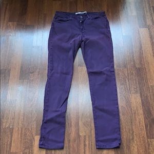 Joe’s Purple skinny jeans